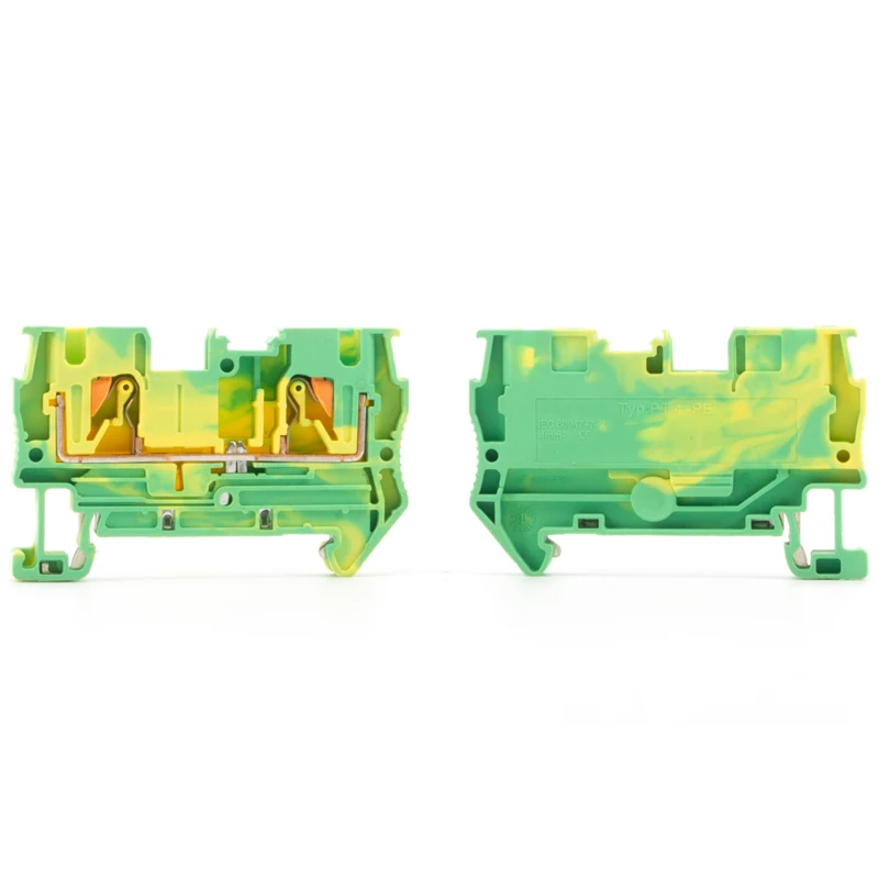 10 шт. заземляющие клеммы пт 4 ПЭ для Din-рейки |