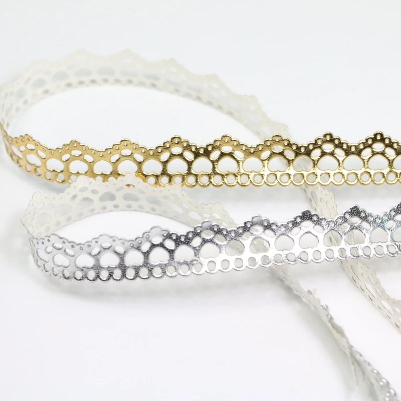 

Width 15MM PU Crown Pattern Craft Ribbon For Child Scrapbook Wedding Party Gift Wrap Home Decor 5 Yards