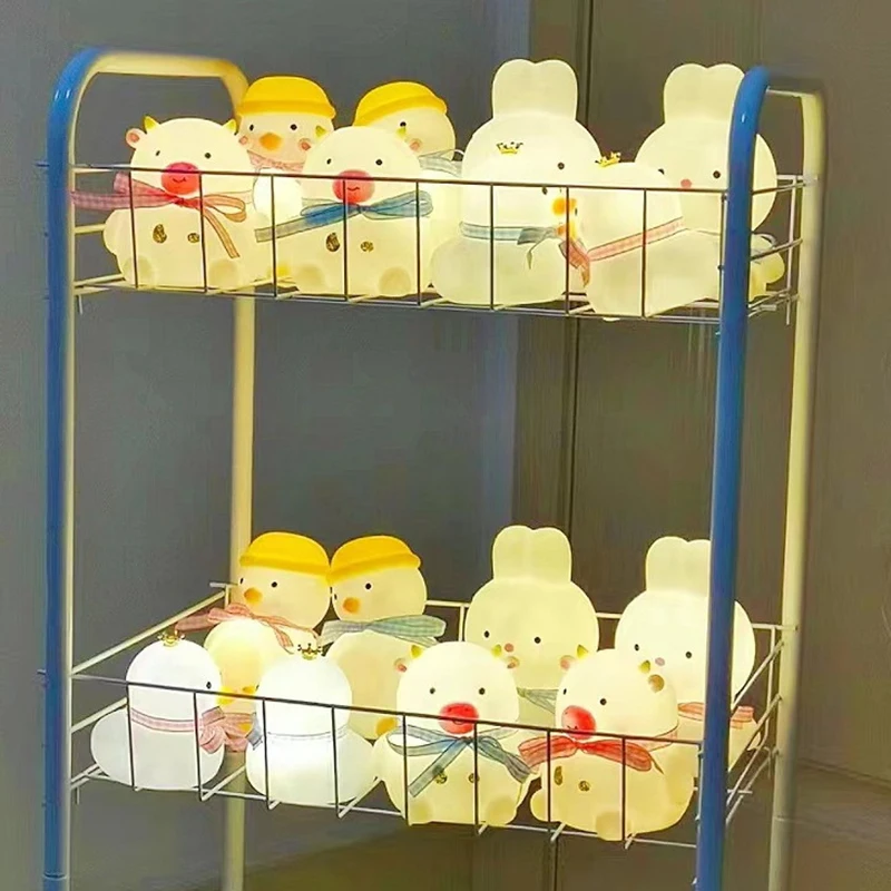 Ночник светильник для украшения спальни лунный свет Мультяшные животные лампы