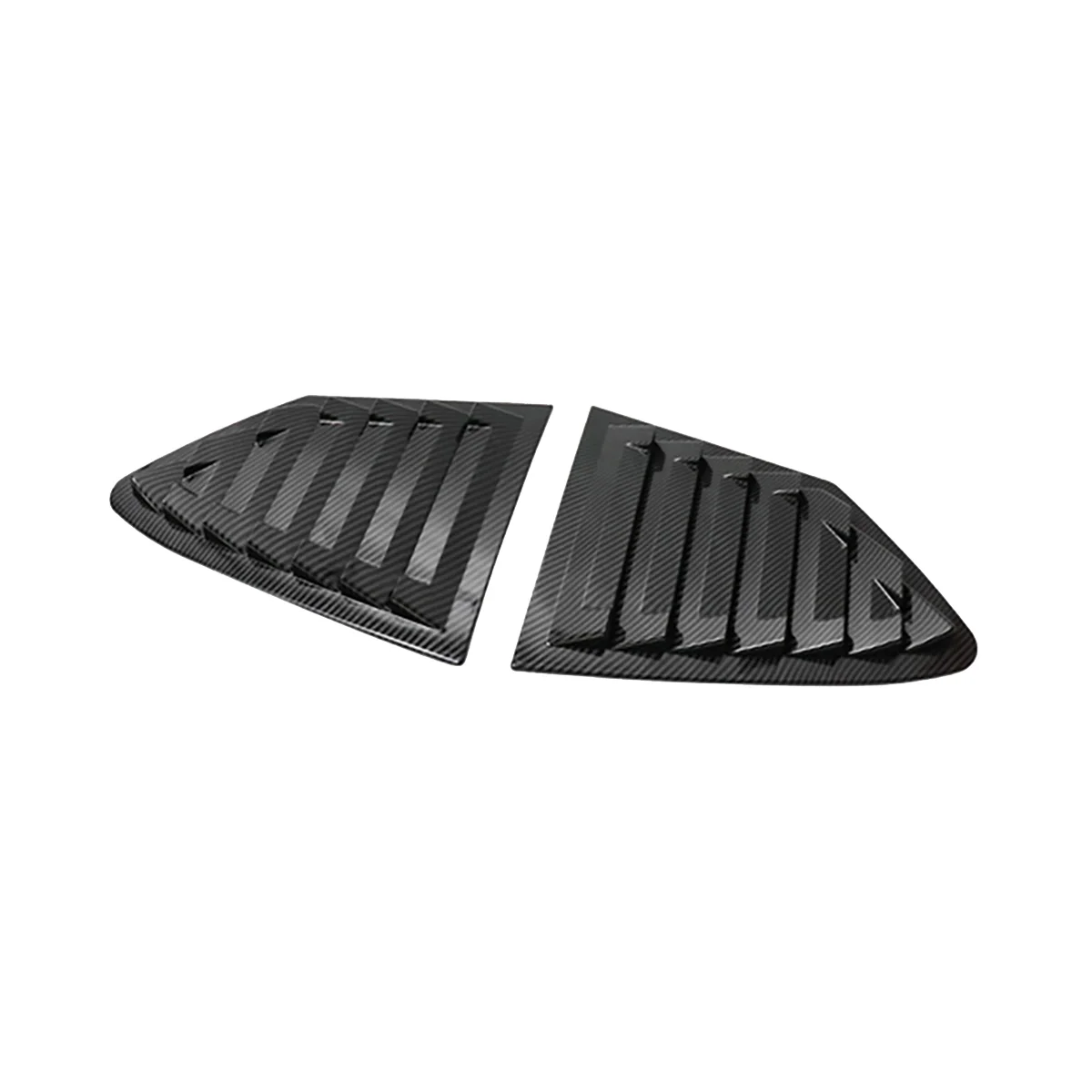 

Carbon Fiber Color Rear Side Vent Quarter Window Louver Shutter Cover Trim for Ford Focus 2019-2020