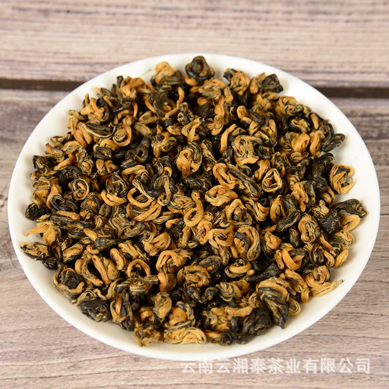 

Органический Yunnan FengQing, золотой бутон, улитка, Диан, Hong Black DIANHONG, без чайника
