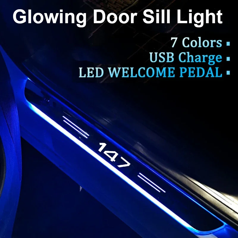 Беспроводные перезаряжаемые яркие наклейки на дверной порог 147