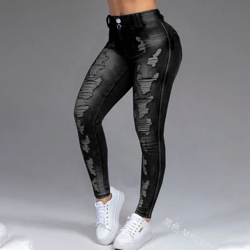 High Waist Mom Skinny Jeans Lace Up Women Boyfriends Straight Jeans 100% Cotton Loose Vintage Denim Pencil pants Vaqueros Mujer