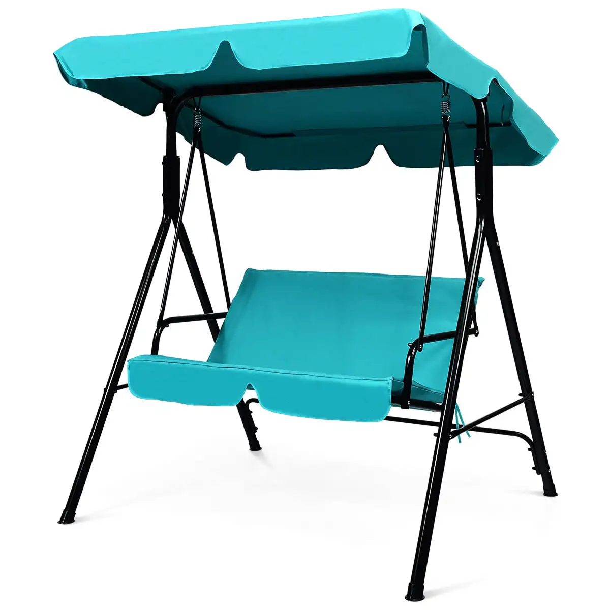 

Loveseat Patio Canopy Swing Glider Hammock Cushioned Blue