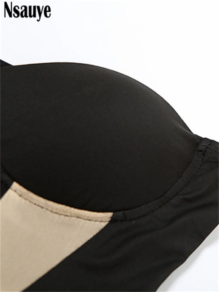 Nsauye женское длинное сексуальное облегающее платье с рюшами и вырезами на спине