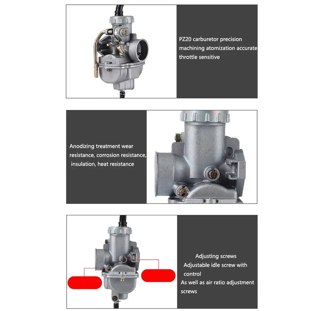Сменный комплект карбюратора PZ20 конический воздушный фильтр экономичный