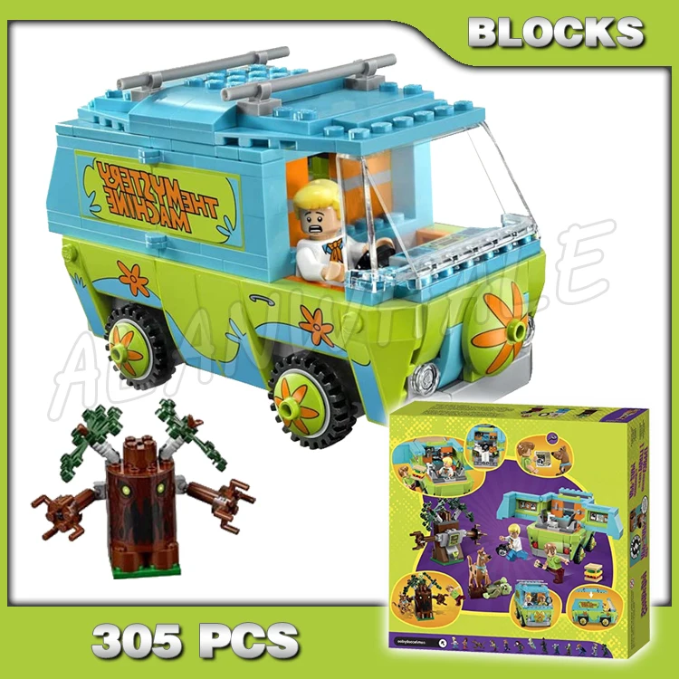 

305pcs Scoobys Dog The Mystery Machine Gem element Doo Robotic Tree 10430 Building Blocks Sets GIfts Compatible With Model