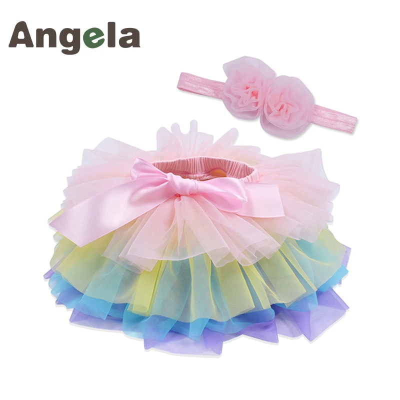 Юбка-пачка для маленьких девочек пышная одежда фатиновая юбка новорожденных