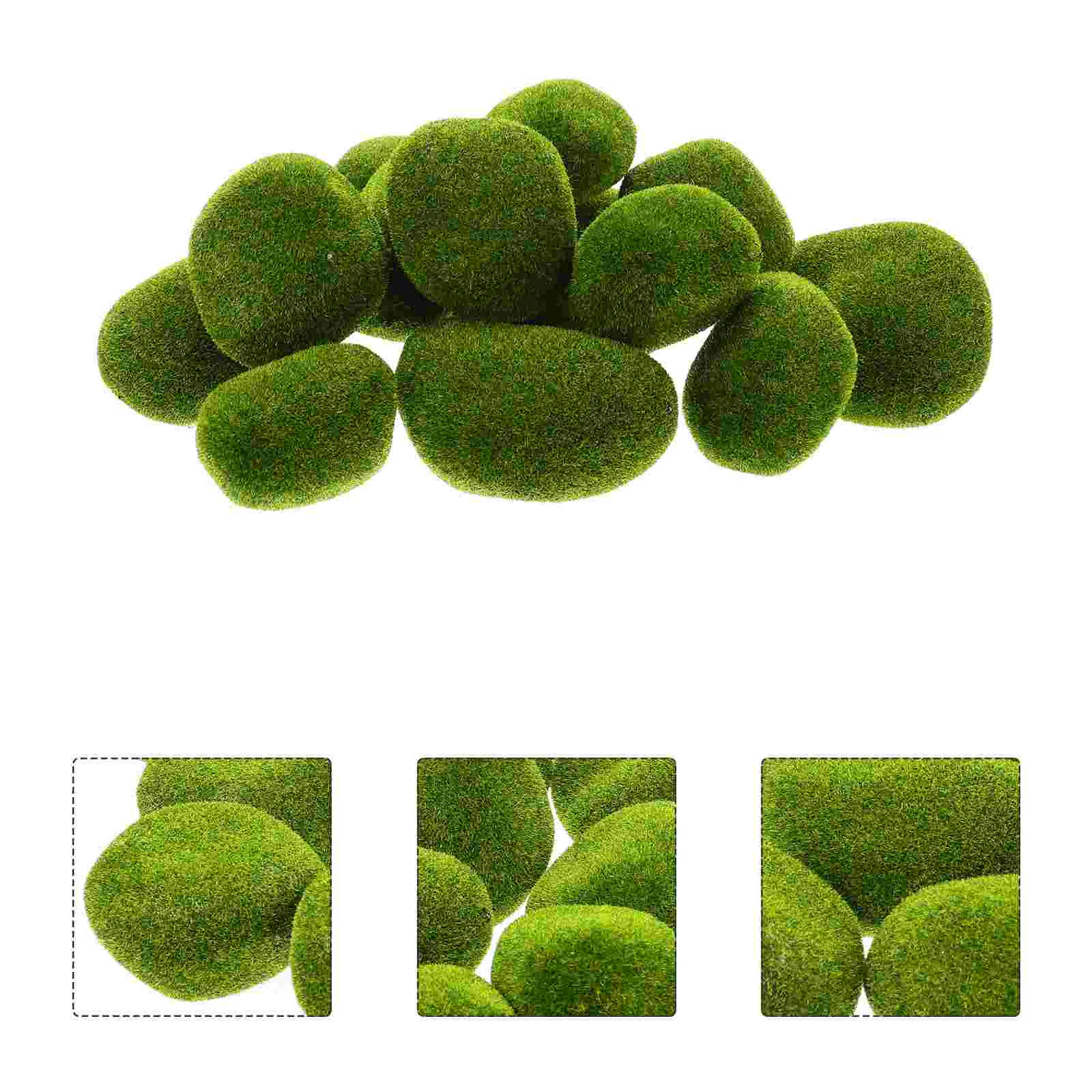 

Artificial Moss Block Fairy Garden Decor Simulated Stone Bonsai Landscape Model