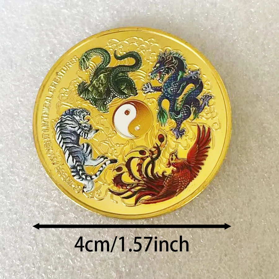 

Китайская памятная монета "Дракон Феникс"