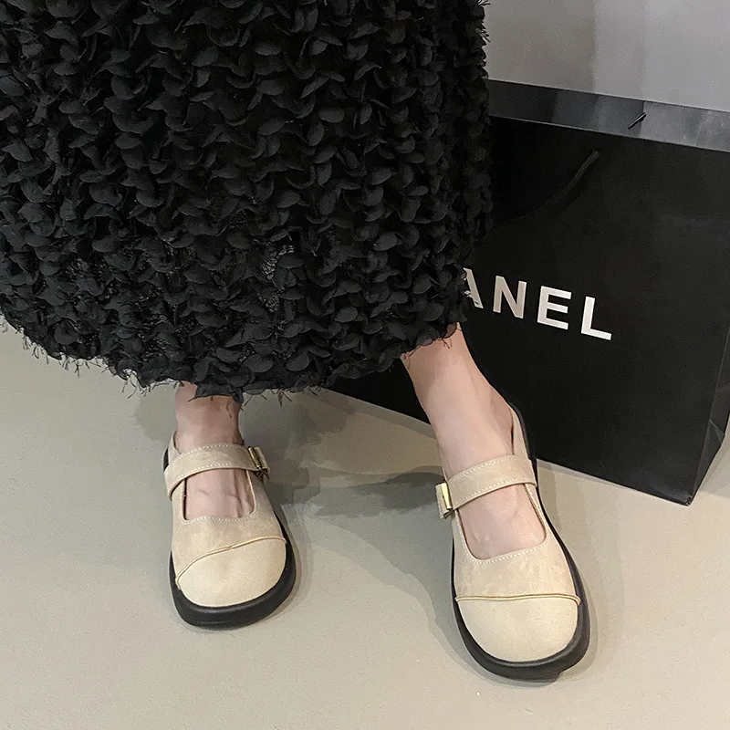 Туфли женские с закрытым носком сланцы лоферы мягкая обувь из искусственной кожи