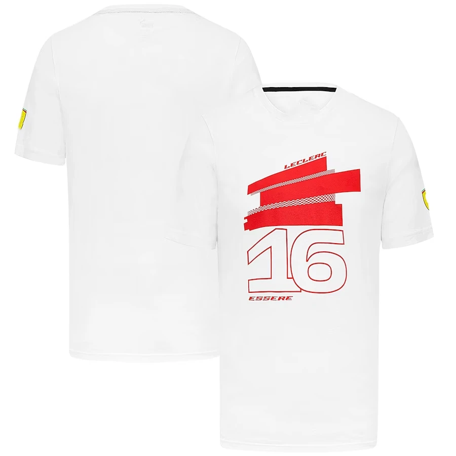 Scuderia Team 2023 F1 Charles Leclerc Monaco GP T-shirt Uniform Formula One Racing Suit Men's and Women's Fan Shirt Oversized images - 6