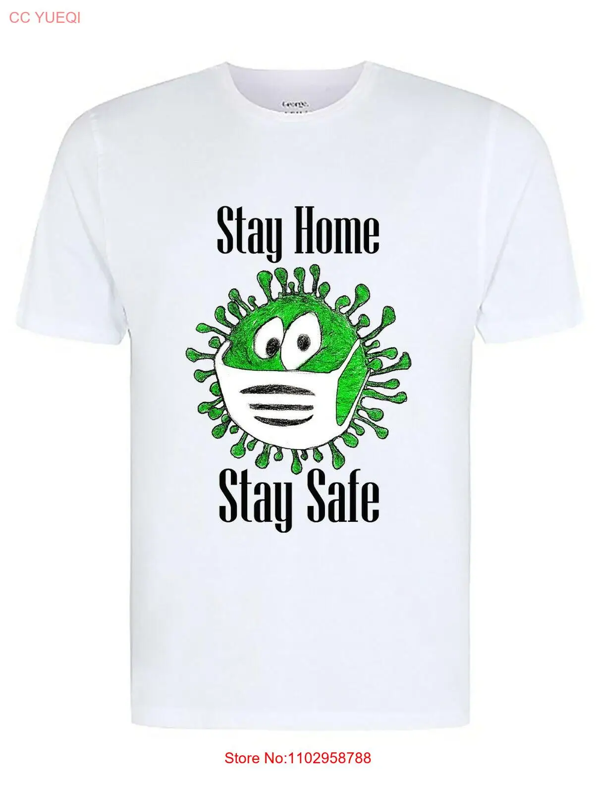 Футболка Stay At Home Safe 2020 футболка с информацией о социальном расстоянии