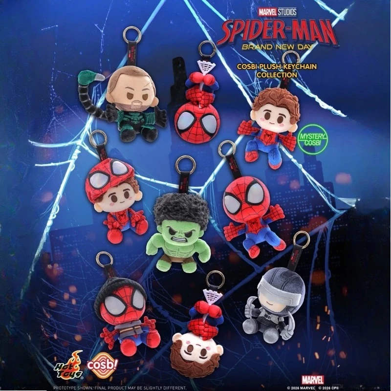 Коллекционная фигурка HotToys Spider-Man Brand New Day COSBI Bobble-Head в закрытой упаковке, сувенир по фильму, загадочный брелок-игрушка, подарочный набор-сюрприз (art.: 3920dbe614108) - 3920dbe614108