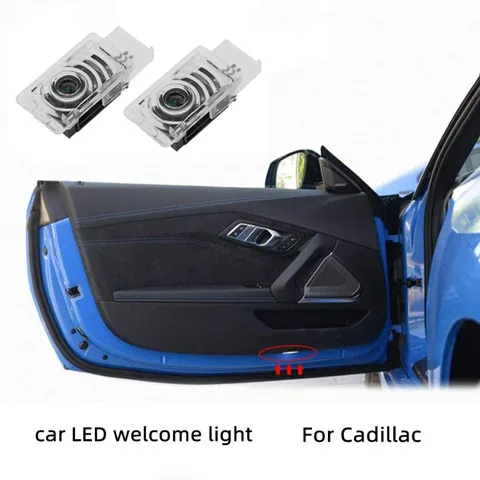 

2pcs car door sign light welcome light led projection decorative light for cadillac CTS CT4 CT5 CT6 XTS car led light