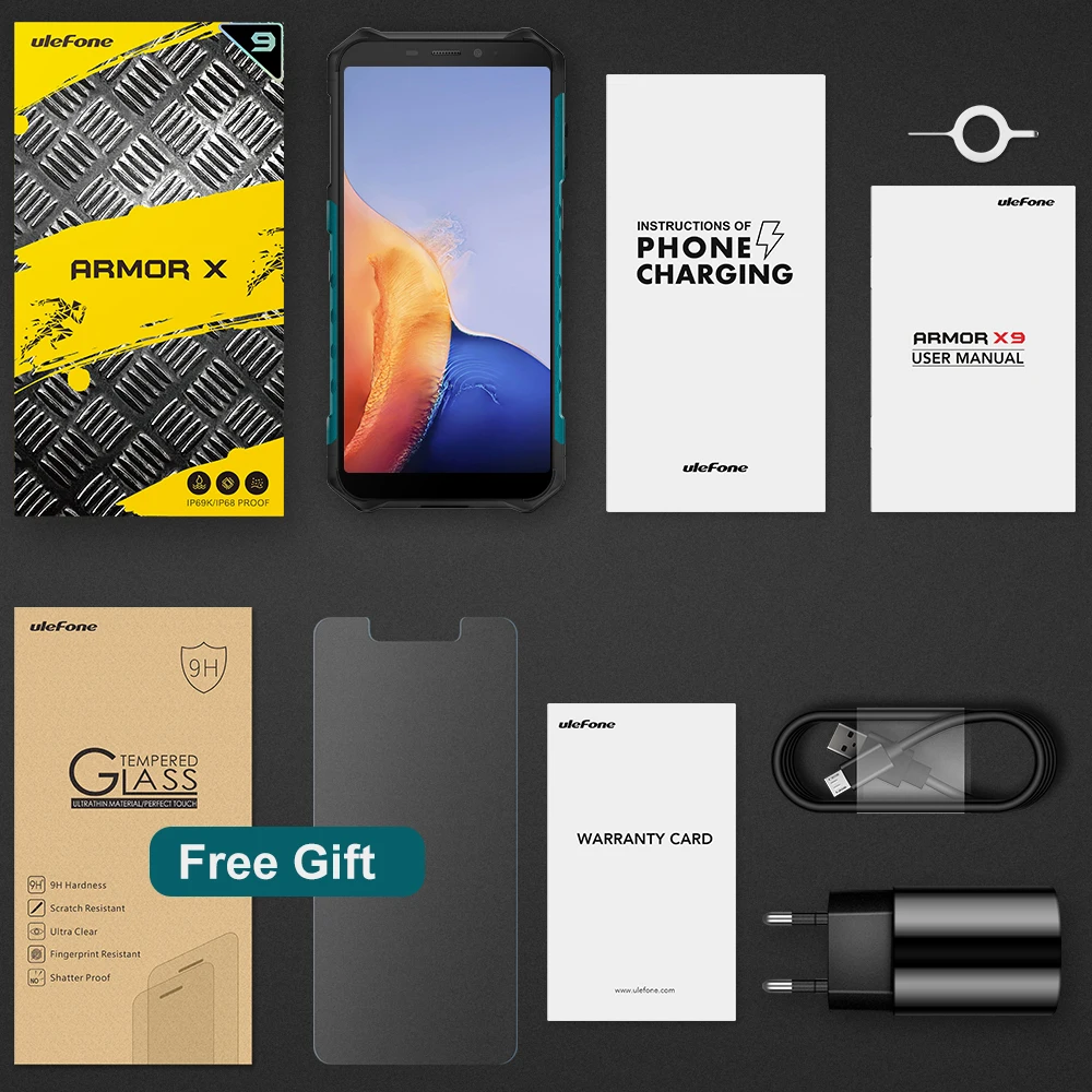 Ulefone Armor X9/X9 Pro NFC Smartphone IP68/IP69K Android 11Rugged Mobile Phone Helio A25 5.5 Inch Cellphone 5000mAh