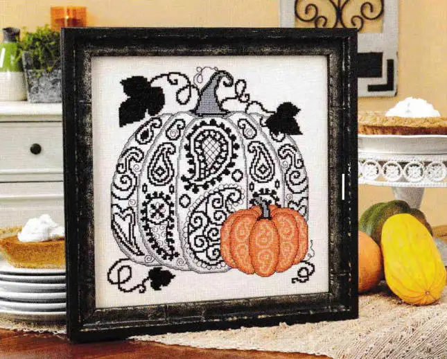 

Top Selling Abstract Pumpkin 33-33 Embroidery Cross Stitch Kits Craft DIY Needlework Cotton Canvas High-quality