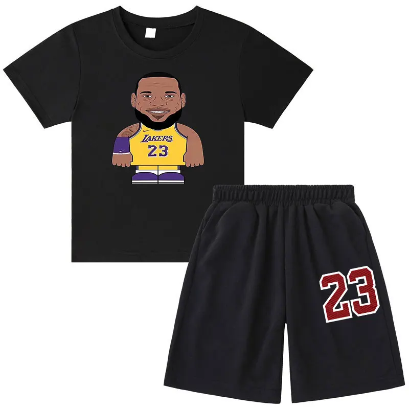 

Детская футболка для детей 4-14 лет, летняя детская баскетбольная спортивная одежда, топ + шорты для мальчиков, девочек, девочек, повседневный ...
