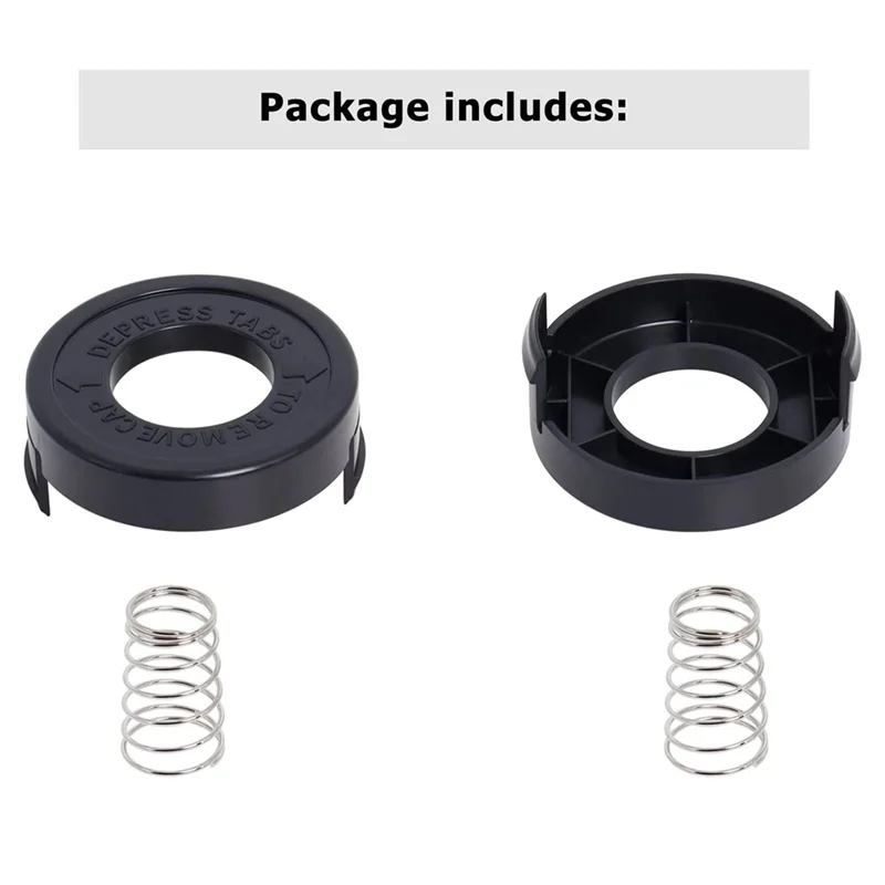 4 шт. 682378-02 крышка катушки с пружиной совместимая Black + Decker GLC12 GL250 GL310 GL360 сменная