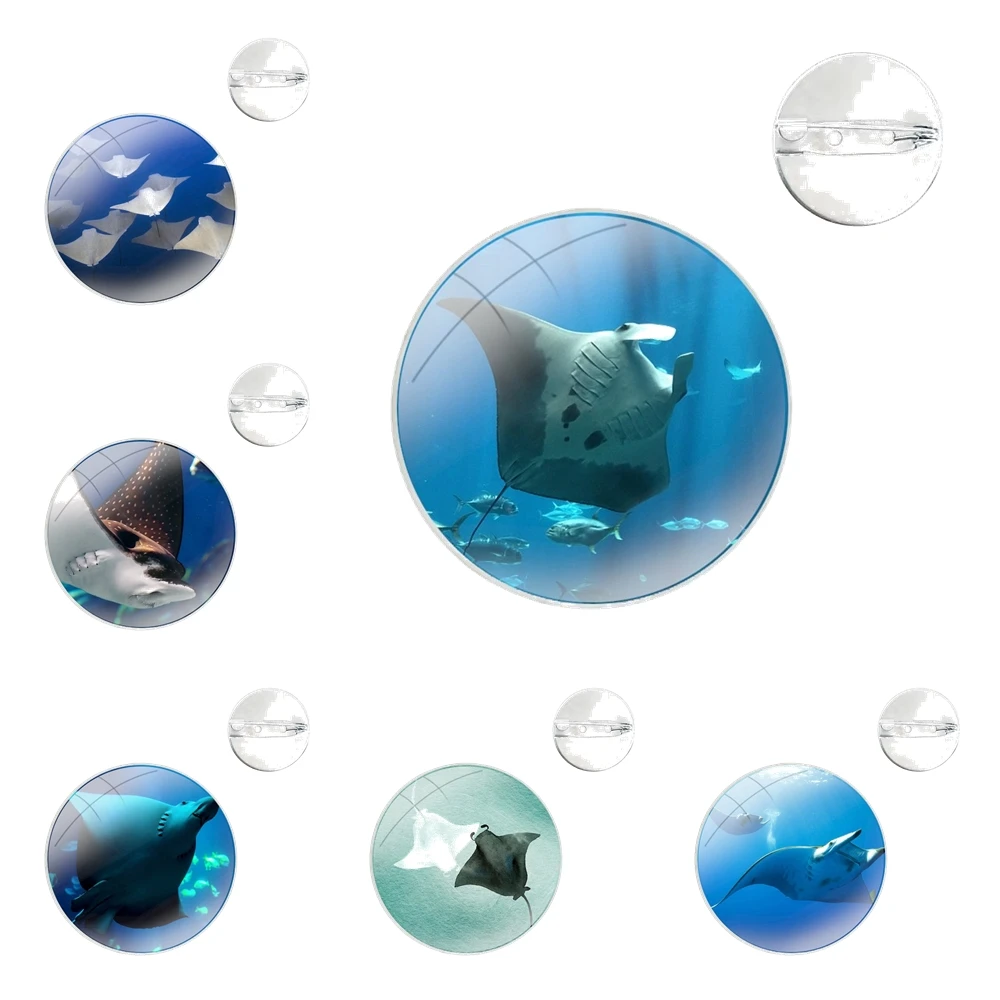 Значок для одежды рюкзака украшения подарок животное manta ray
