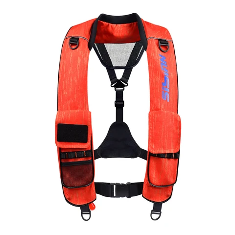 Автоматический надувной спасательный жилет для плавания взрослых, спасательный жилет для водных видов спорта, автоматический и ручной