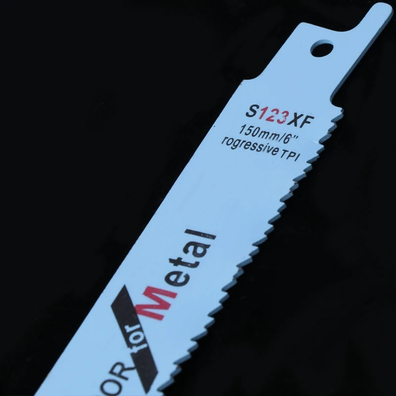 

5 Pcs 152mm 6" Progressor Reciprocating Saw Blades S123XF For Metal Cutting