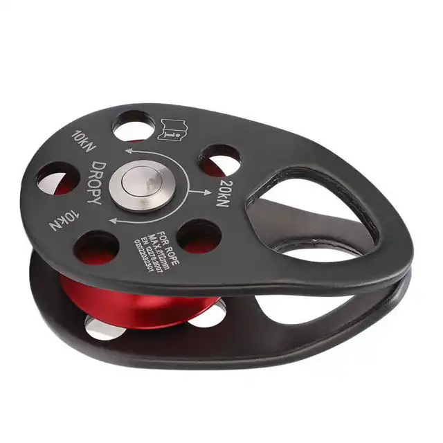 20KN Rock Climbing Pulley ​Aluminum alloy ​Side Swing Pulley for Outdoor Activities 6
