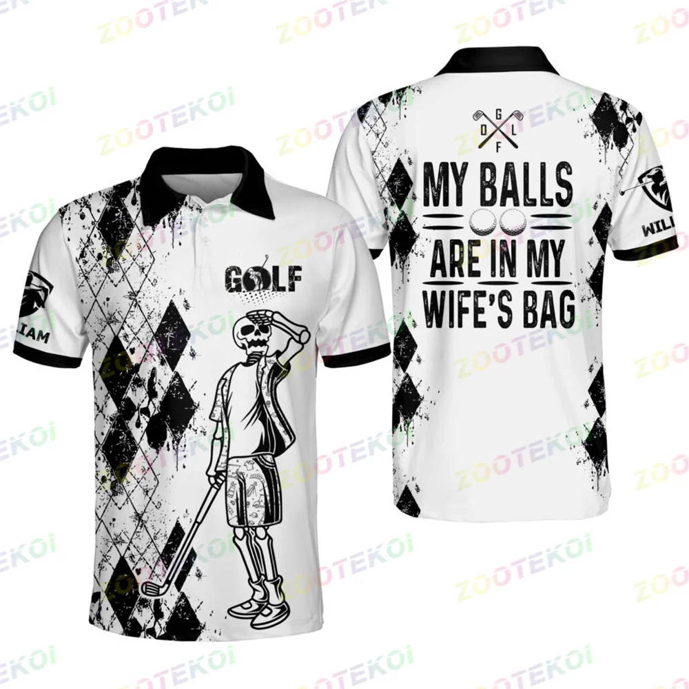 

Забавные Рубашки для гольфа для мужчин, рубашки для гольфа с коротким рукавом, поло, сухая посадка, требуется много мячей для игры в гольф, пе...
