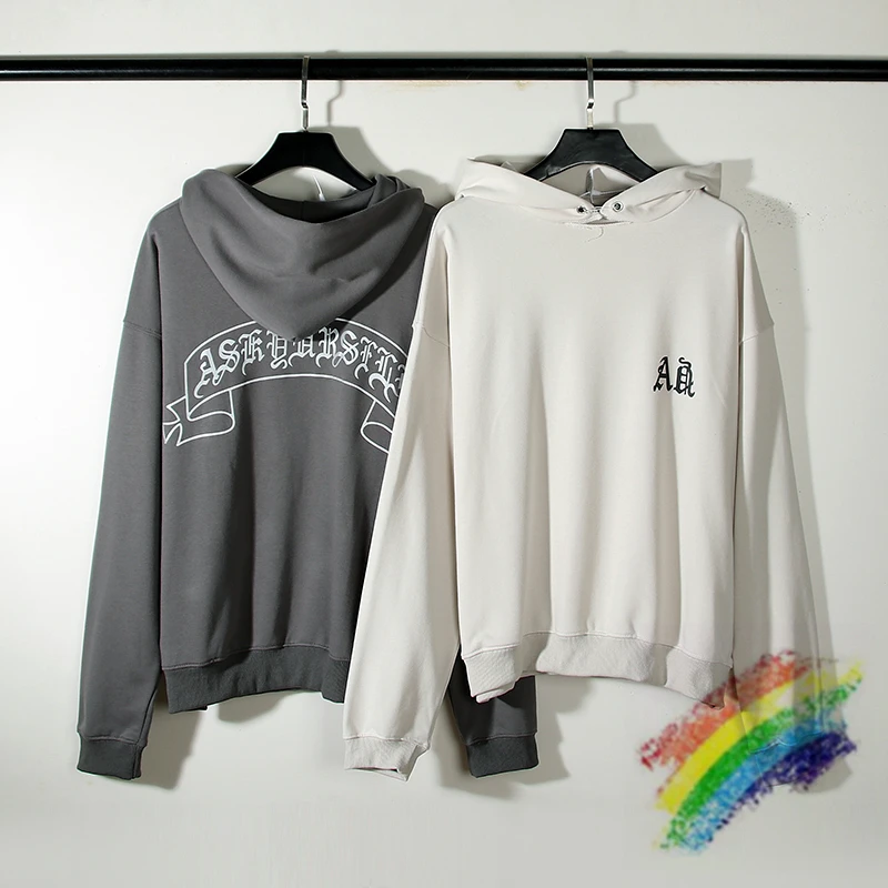 

2022ss Reflective Askyurself Hoodie Men Women Old Broken Los Angeles Limited Pullover Hooded