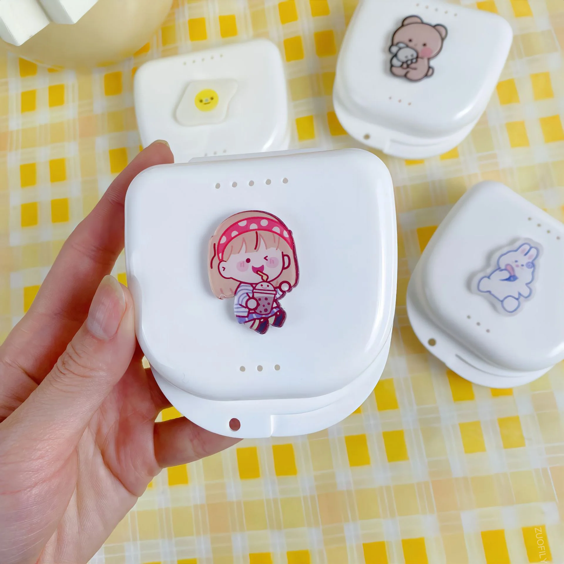 Чехол для частичного зубного протеза коробка ортодонтических зубных протезов