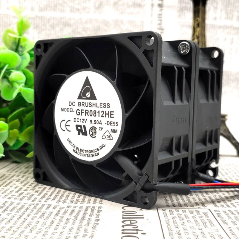 

New Cooling Fan for Delta GFR0812HE 12V 9.5A 8cm 30000 RPM Dual Motor Automotive Turbocharged Violent Fan