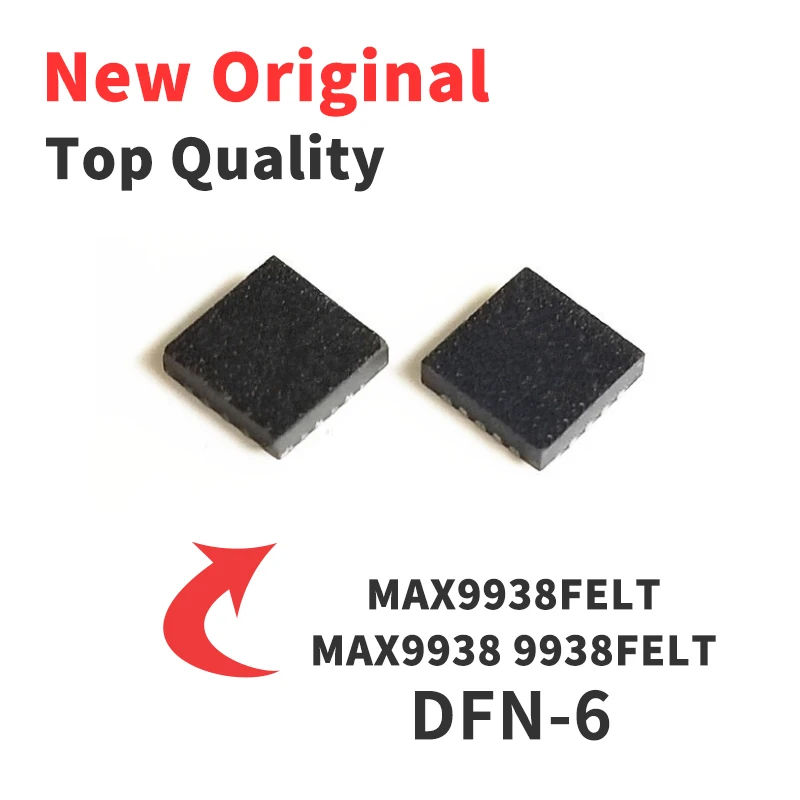 5PCS MAX9938FELT MAX9938 9938FELT Silkscreen ACM Package DFN-6 Chip IC Brand New Original