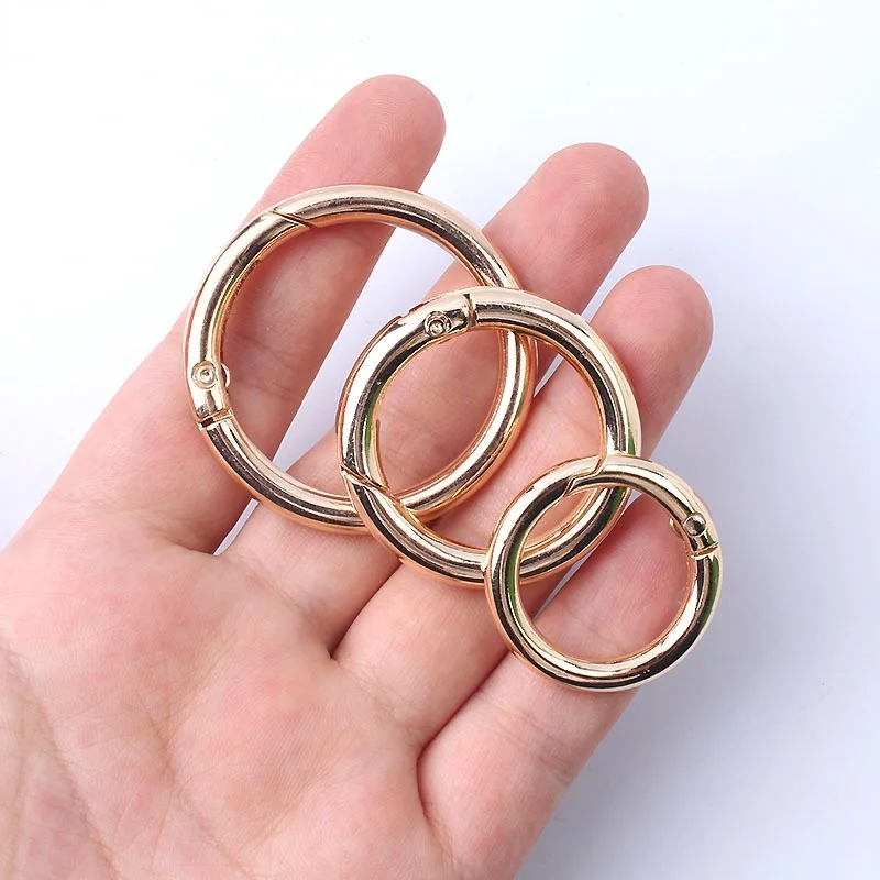 35mm Alloy Open Ring Buckle Bracelet Jewellery Making Accessorie Spring DIY Linker for Outdoor Mountaineering Split Ring Hanging