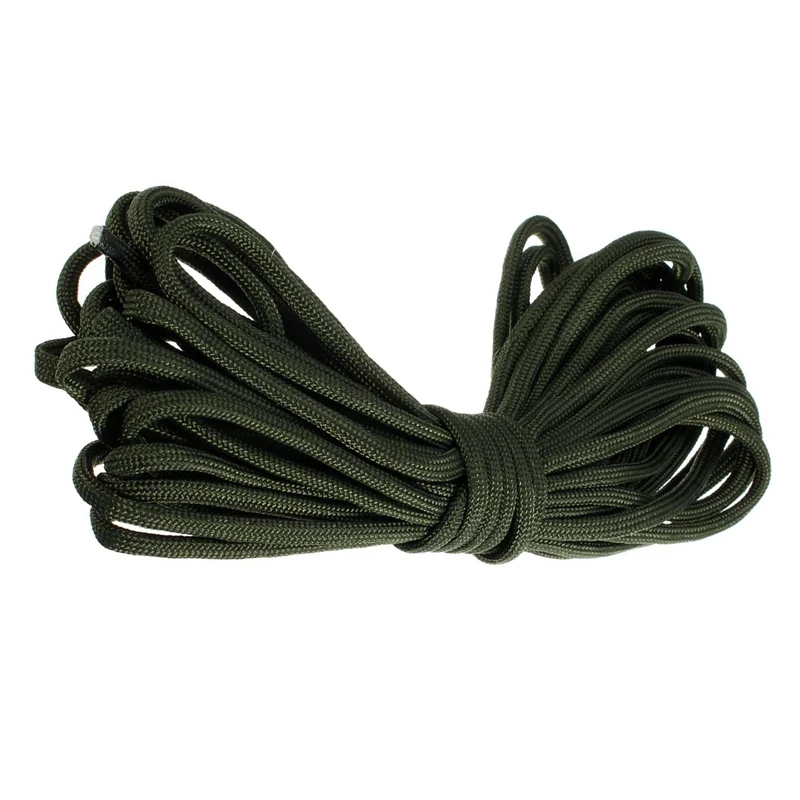 

ELOS-3X 7 Rope Paracord Parachute Rope Resistant Camping Survival Color: Army Green Length: 15M