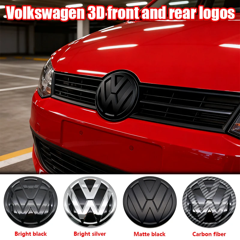 Фото Держатели для стаканов для Volkswagen Polo 2014-2018, наклейка-эмблема с логотипом автомобиля, украшение для передней решетки и багажника, внешний тюнинг авто №2