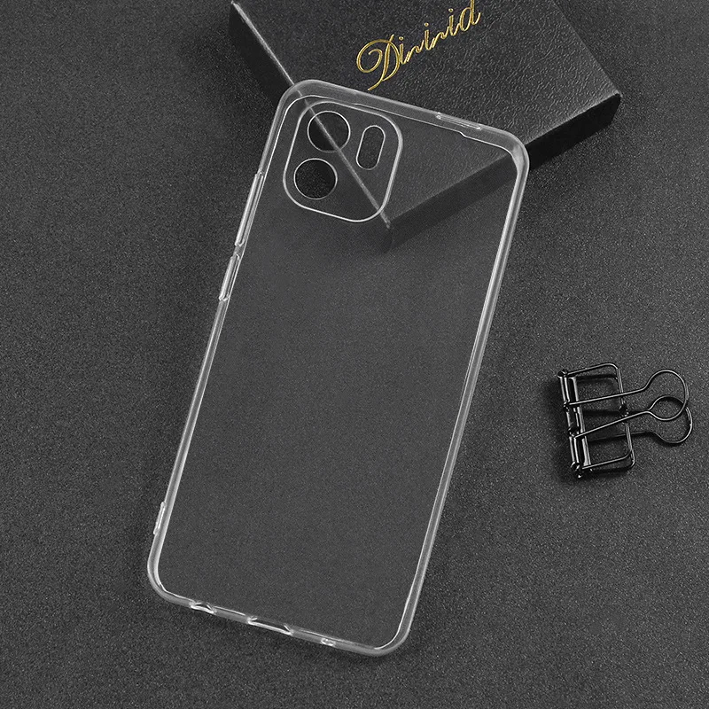 

For Xiaomi Redmi A1 6.52" New Ultra Thin Soft TPU Silicon Gel Transparent Camera Protect Case Back Cover