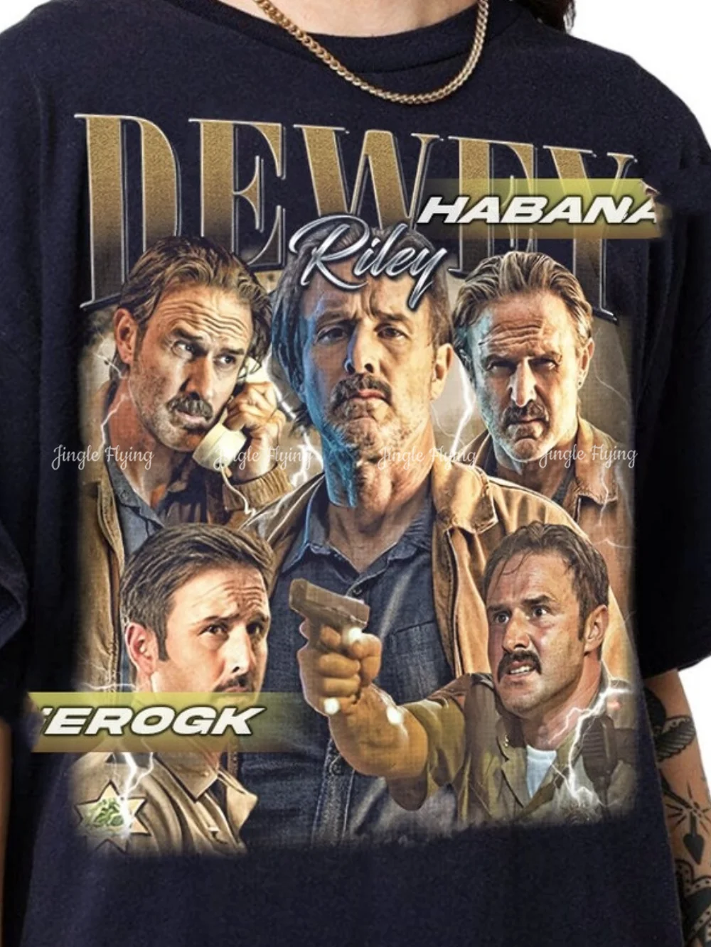 Ограниченная винтажная футболка Dewey Riley подарочная для женщин и мужчин унисекс