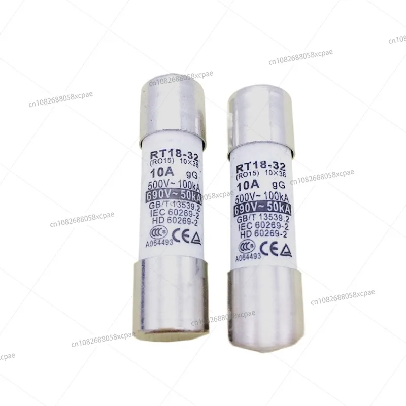 20 шт. предохранитель RT18-32 RO15 R015 10X38 6A8A10A12A расплавленный сердечник 500-100KA 690 В