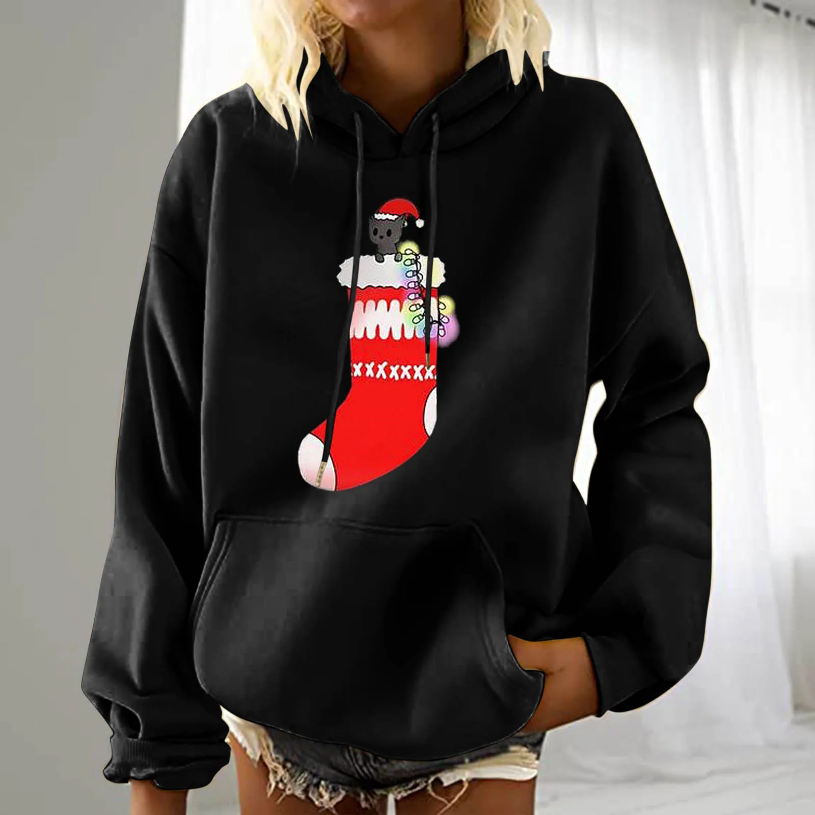 

Sweatshirt For WomenVacationCasual Pullover Shirt Women Sweatshirt ChristmasLoose Women's Zip up Hoodie Ladies Sweatshirt