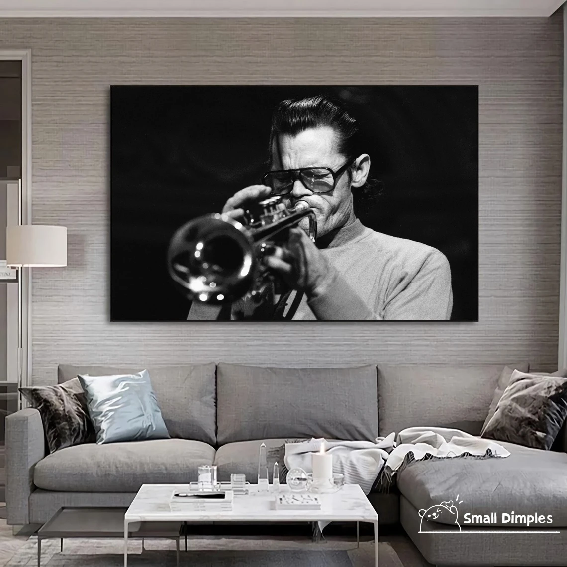 

Chet Baker музыкальная звезда плакат холст художественный принт украшение дома настенная живопись (без рамки)