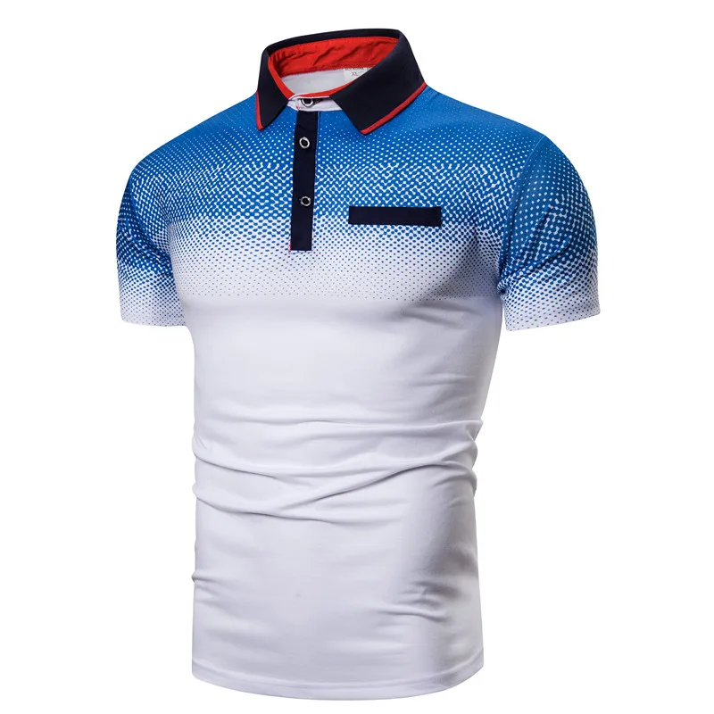 

Short Sleeve Polo Shirt Men's Personalized Slim Polo Shirt Casual Top