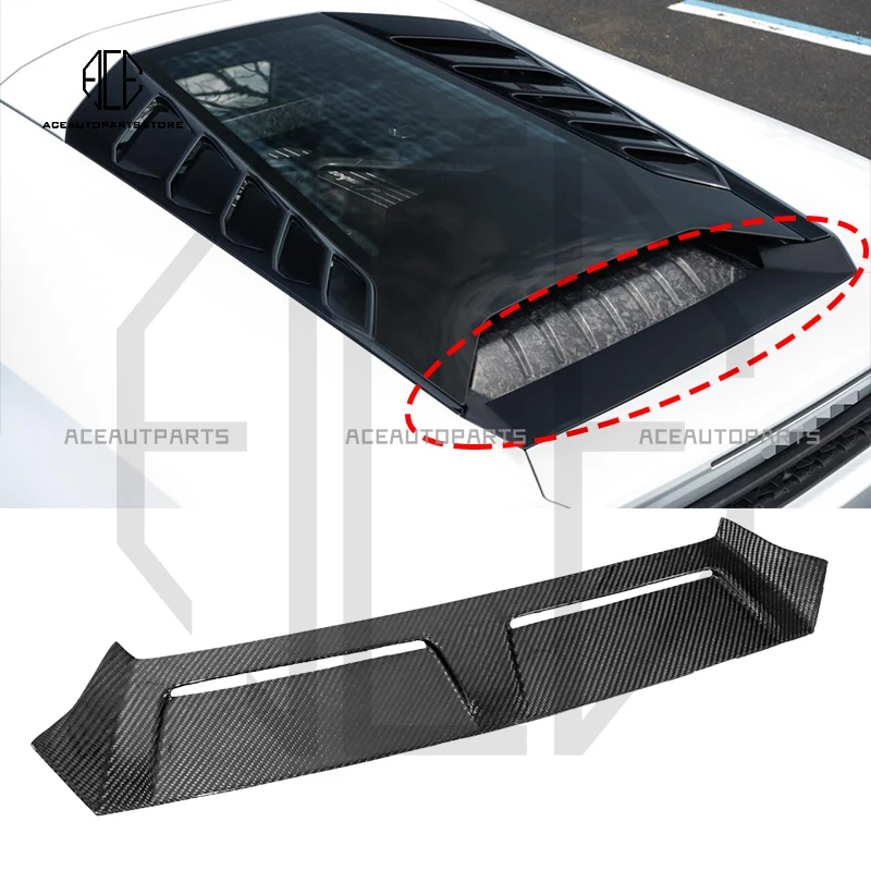 Задние вентиляционные отверстия двигателя из сухого углеродного волокна крышка