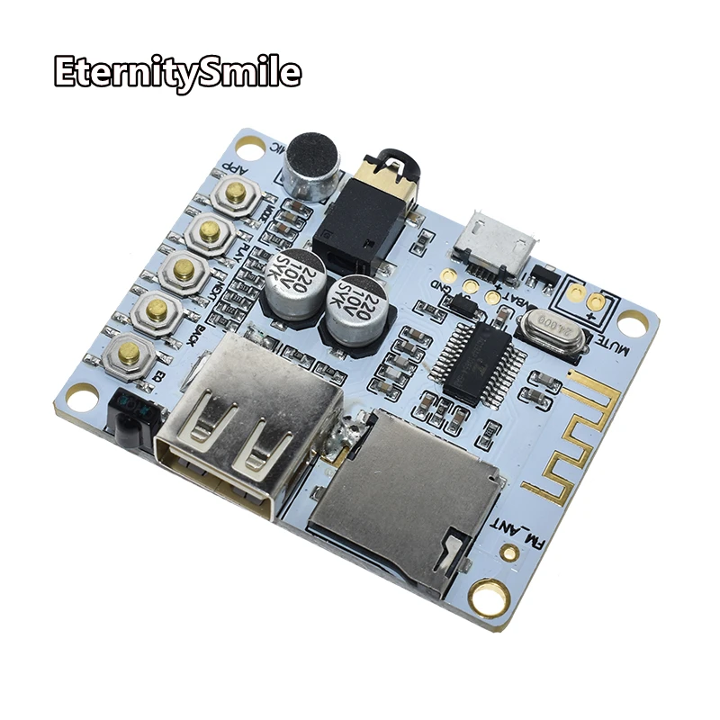 Плата аудиоресивера Bluetooth с USB-разъемом для TF-карты декодирование