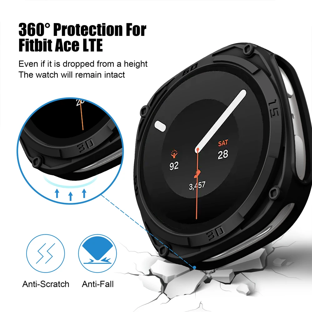 Фото Прочный чехол для Samsung Galaxy Watch 9/8 (44 мм, 40 мм), защитный бампер из твердого поликарбоната, защитная рамка, защитная накладка для Galaxy Watch 9 №4