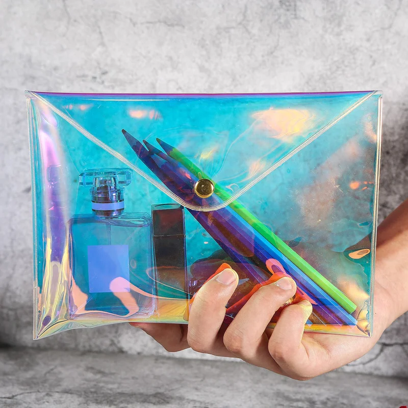 

Women Cosmetic Bag 2021 Laser PVC Waterproof Makeup Bags Pouch Travel Sequin Toiletry Clear Beauty Wash Kits