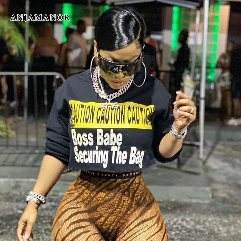 

Женская толстовка с длинным рукавом и принтом, на осень/зиму