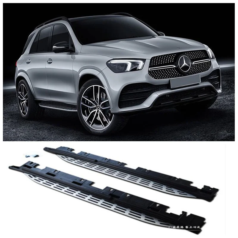 

High Quality Aluminum Alloy Running Boards Side Step Bar Pedals Fits For Mercedes Benz GLE350 GLE450 GLS450 2020 2021 2022