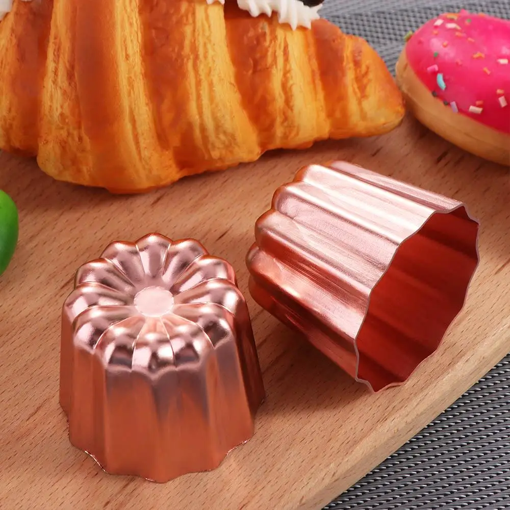 4 шт. DIY мини-форма для каннелей из алюминиевого сплава с антипригарным покрытием