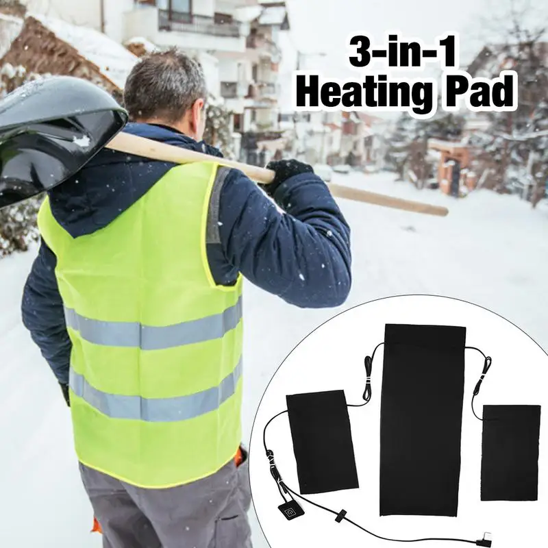 

Cloth Heating Pad Electric Clothing Heating Pad Adjustable Waterproof Washable Keep Warm For Heating Clothes Vest In Winter