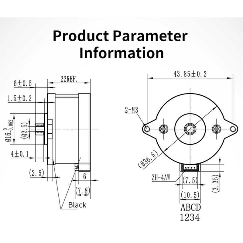 36 Шаговый двигатель 36BYG1204-A-6QHT для Voron 3D-принтера Orbiter Sherpa мини-двигатель